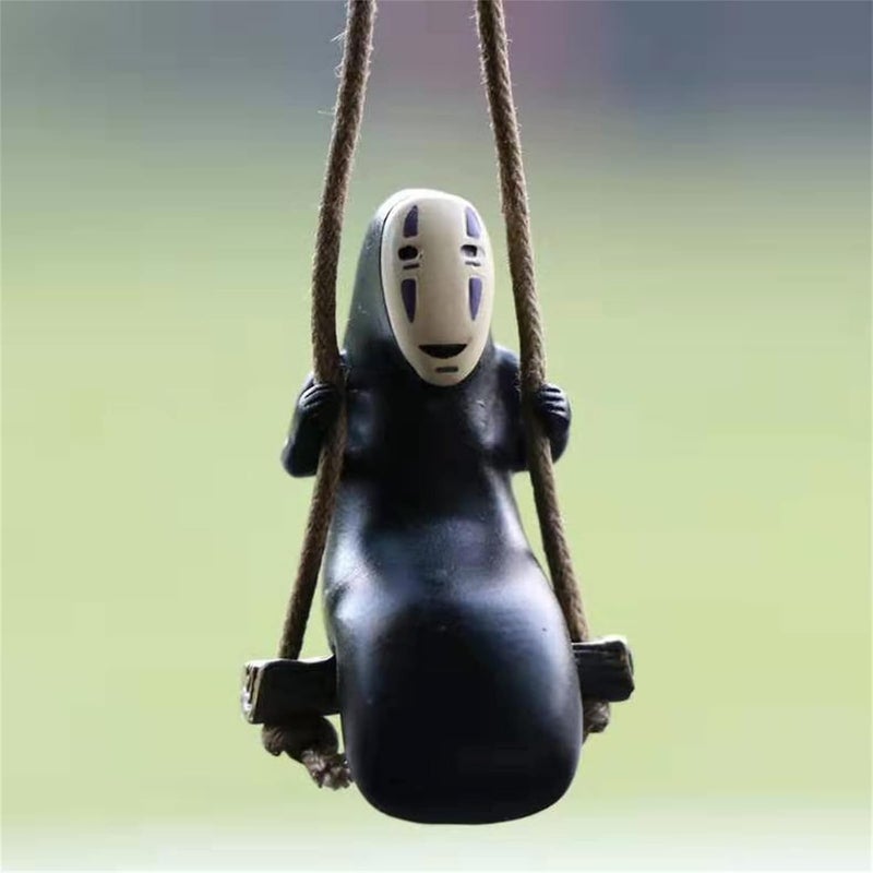 Lanrena No Face Man Car Pendant Hanging Swing, Faceless Male Car Pendant, Anime Car Hanging Ornament Interior Decoration for Car Rearview Mirror, Home, Office (1 Piece) - Image 2